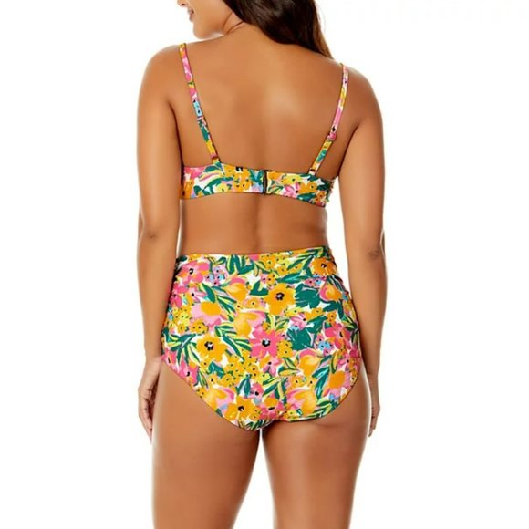 NWT Anne Cole Limited Edition Bikini Swim V-Wire Top and Convertible Bottoms - Picture 3 of 16